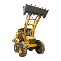 Chargeuse-pelleteuse diesel Mountain Raise, chargeuse frontale chinoise, excavatrice JCB, chargeuse avec tarière, godet 4 en 1
