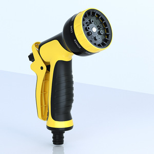 Pistola de agua de plástico de alta presión con 10 funciones y flujo ajustable para lavado de autos, riego de jardín y limpieza de pisos - Product Image 1