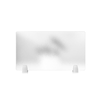 Diviseur de bureau en acrylique transparent d'approvisionnement d'usine Écran de distance sociale Panneau de confidentialité de bureau en acrylique