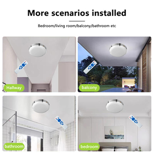 Plafonnier LED d'intérieur en aluminium 200W-500W, étanche IP66, alimenté par énergie solaire, avec télécommande pour la maison - Product Image 3