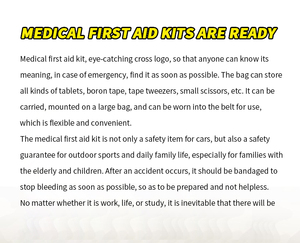 Khẩn Cấp Y Tế Ba Lô Chiến Thuật Chấn Thương Di Động Viện Trợ Đầu Tiên Kit Túi Cho Du Lịch Đi Bộ Đường Dài - Product Image 6