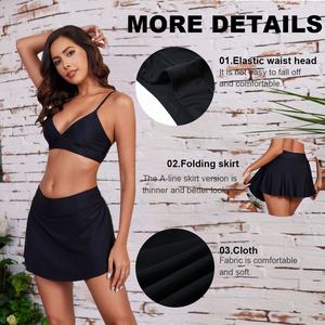 Venta caliente niñas Maillot De Bain Menstruel Bikini falda una pieza alta elasticidad secado rápido a prueba de fugas traje De baño Menstrual - Product Image 3