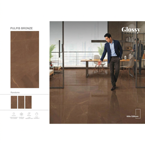 Azulejos de Porcelana con Aspecto de Mármol Gris para Hoteles, 600x1200mm, Superficie Pulida y Esmaltada para Proyectos de Interiores Modernos - Product Image 5