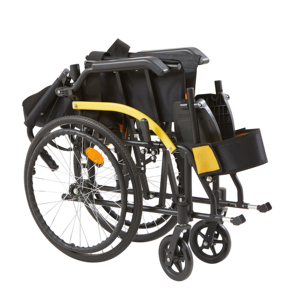 Silla de Ruedas Médica de Estilo Deportivo con Reposapiés Transpirable Desmontable para Personas Mayores con Discapacidad - Product Image 4