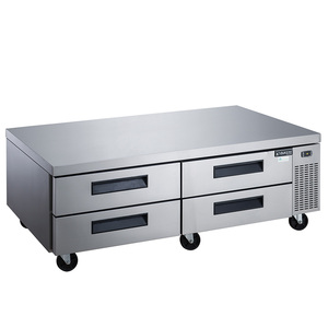 Base de <span class=keywords><strong>Réfrigérateur</strong></span> pour Chef avec Tiroirs Commerciaux - 36/48/52/60/72 Pouces en Acier Inoxydable - Table de Travail Réfrigérée pour Cuisine - Équipement de Cuisine - Product Image 1