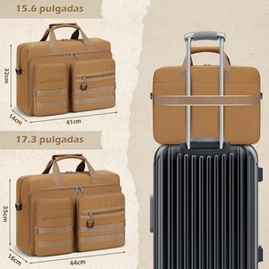 Borsa per <span class=keywords><strong>Laptop</strong></span> RAINSMORE da Uomo, <span class=keywords><strong>17.3</strong></span> Pollici, Impermeabile in Poliestere, Grande Capacità con Design Portafoglio - Product Image 5