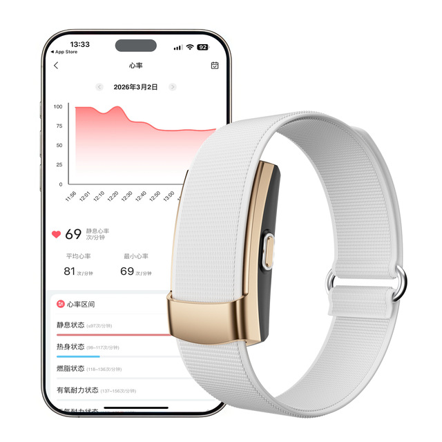 Cross-border Smart Band Real-time Heart Rate All-day Sleep Tracking Blood Oxygen Level Measurement Long Battery Life Screenless