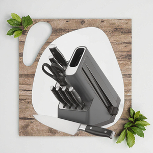 Handmade 6-piece 5Cr15 Stainless Steel Chef <b>Knife</b> <b>Set</b> Plastic Handle Leather Sheath Laser-patterned <b>Sharp</b> Hunting <b>Knives</b> - Product Image 2