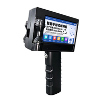 Mini Impresora Térmica de Inyección de Tinta Portátil, Máquina de Impresión de Códigos de Fecha de Caducidad y Códigos de Barras con Pantalla Táctil para Empaquetado