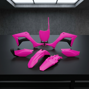 Kit di plastica fucsia per accessori moto Honda CRF 110F 2019-2025 - Product Image 2