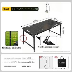 Cuisine extérieure en aluminium pour la <span class=keywords><strong>randonnée</strong></span>, la pêche, le camping, le barbecue, table de pique-nique pliable, portable, multifonctionnelle, légère - Product Image 5