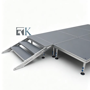Plateforme de scène portable en alliage d'aluminium, pliable, avec pieds réglables, podium pour concerts - Product Image 1
