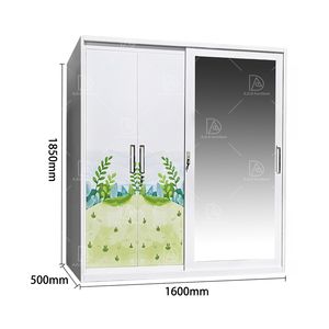 ตู้เสื้อผ้าเหล็กพร้อมล็อคตู้เสื้อผ้าเหล็กสำหรับห้องนอนขนาดศรีลังกา - Product Image 4