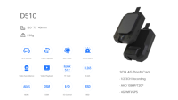 Cámara de salpicadero GPS de doble lente de 1080p alimentada por IA, monitoreo de video en tiempo real, alerta de fatiga del conductor, conectividad 4G, 1 año para alquiler de automóviles