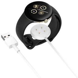 Kabel pengisi daya USB Tipe C, untuk Google Pixel Watch 2 portabel 5W, pengisi daya jam tangan pintar tersedia hitam putih magnetik - Product Image 5