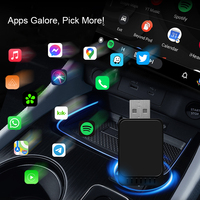 Adaptateur USB Type-C CarPlay filaire vers sans fil universel avec commande vocale pour smartphones iPhone Android Garantie 1 an