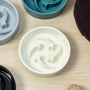 Bol à nourriture lente pour animaux de compagnie en céramique, directement de l'usine, motif solide élégant, assiette pour chien avec design antidérapant, alimentation saine pour chien et <span class=keywords><strong>chat</strong></span> - Product Image 4