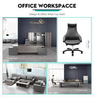Escritorio Ejecutivo Moderno con Estantes y Armarios, Estación de Trabajo para Gerentes Corporativos, Diseño Extensible, Color Personalizable, Metal, 3-5 Años de Garantía