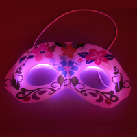 Masque de sorcière multicolore Halloween glow fournitures de fête sombres illuminées pour les enfants
