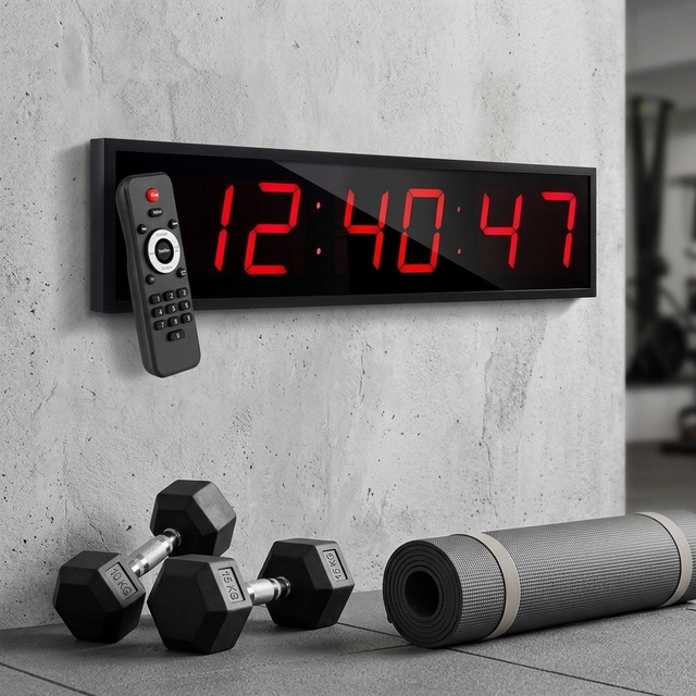 Custom Logo 24" Inch Modern Electric Wall Mount Digital LED Clock
