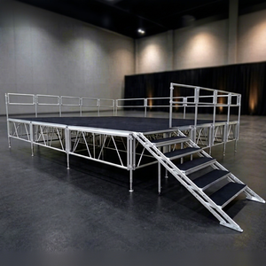 Music Festival Heavy Duty Mobile Aluminum <b>Stage</b> Adjustable 2m for Indoor Outdoor Show - Product Image 1