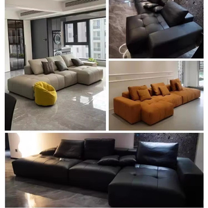 Grand <span class=keywords><strong>ensemble</strong></span> de canapés modulaires <span class=keywords><strong>Sergio</strong></span> Bicego très stylés Canapé sectionnel doux Tufty Pixel en bois Meubles - Product Image 4