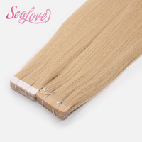 Nouvelles Extensions de Cheveux Chinois à Bande Adhésive, Cheveux Naturels de Donneur Unique, Pointes Pleines, Qualité Vierge Remy