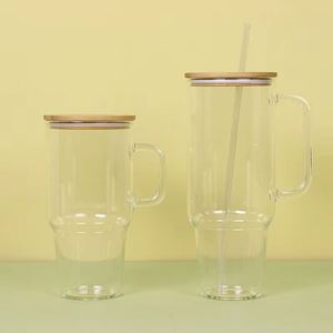 Mug de voyage en verre de 40 oz avec poignée, parfait pour les boissons lors de vos voyages en famille - Product Image 5