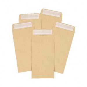 Petite enveloppe en papier kraft écologique en forme de pièce de monnaie, autocollante, sur mesure, pour graines - Product Image 1