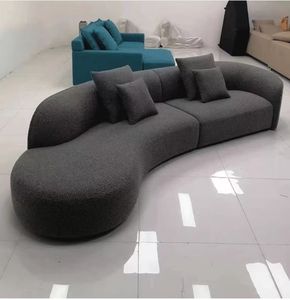 आधुनिक हरी आर्मचेयर सोफे सेट 1 + 1 + 3 फर्नीचर होटल अपार्टमेंट रहने वाले कमरे घर कार्यालय चमड़े/कपड़े सोफे - Product Image 6