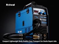Nouvelle soudeuse onduleur portable Rolwal Synergic 4-en-1 DC MIG Flux-cored Lift TIG MMA 160A avec technologie IGBT et cycle de service de 1 an