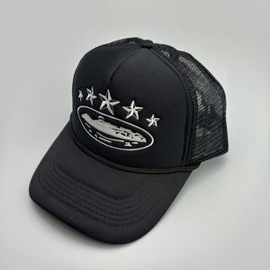 Gorra de Béisbol de 5 Paneles de Alta Calidad con Cordón, Gorra Trucker con Estrella Bordada y Malla - Product Image 4