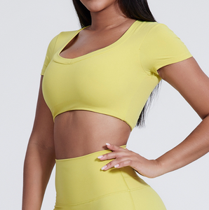Tops Deportivos <span class=keywords><strong>de</strong></span> Alta Calidad <span class=keywords><strong>para</strong></span> Mujer, 70% Nailon, 30% Elastano, con Sujetador Acolchado, Ropa Deportiva <span class=keywords><strong>para</strong></span> Gimnasio, Top Corto <span class=keywords><strong>para</strong></span> Chicas - Product Image 5