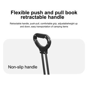 Chariot utilitaire pliable portable chariot pliable facile à transporter pour le stockage de camping de shopping de marché en plein air - Product Image 2