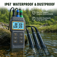 Testeur de qualité de l'eau portable IoT multi-paramètres 6-en-1 (pH, OD) avec étui de transport pour l'agriculture intelligente