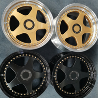 Vente flash - Jantes en alliage forgé - Bronze doré - 5x120 - Jantes forgées pour Corvette Z06 C7 C8 Stingray Honda Passport Elite BMW M235i