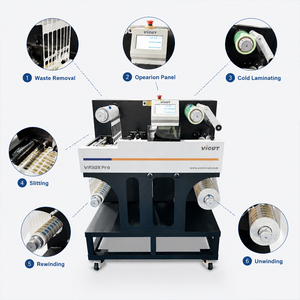 VR30X Pro Easy to Operate 7 Inch Touch Screen Label Finisher Integrated <b>Lamination</b> Slitting Function for Entry Level Use - Product Image 1
