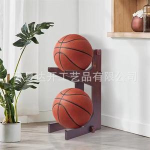 ชั้นวางลูกบอลไม้ 2 ชั้น สำหรับเก็บบาสเก็ตบอล วอลเลย์บอล ใช้ในโรงยิม - Product Image 3