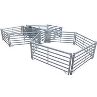 Clôture de bétail 4 pieds poteau en T en métal 6 panneaux de taureau panneau continu 16ft ferme pour clôture de fil de Offre Spéciale clôture de bétail électrique
