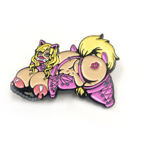 Personagens de metal personalizados, de alta qualidade, desenho animado, esmalte, macio, lapela