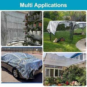 Direct verkoop HDPE rechthoekig geweven aluminiumkleurig landbouw schaduwnet voor planten kas schaduwnet UV-gestabiliseerd - Product Image 5