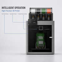 Imprimante 3D automatique P2S Combo originale, multicolore, vitesse d'impression rapide 600 mm/s, imprimante 3D FDM de bureau fermée en métal, PLA