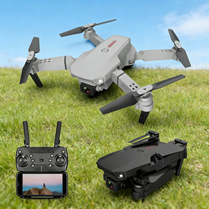 Drones Cuadricópteros Mini E88 Pro Personalizados con Control Móvil por WiFi, Transmisión de Imagen de Alta Definición, Cámara Dual 4k HD - Product Image 1