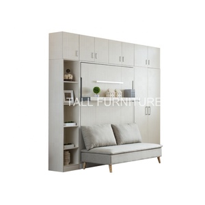 Meubles <span class=keywords><strong>gain</strong></span> <span class=keywords><strong>de</strong></span> <span class=keywords><strong>place</strong></span> Canapé-<span class=keywords><strong>lit</strong></span> mural Murphy avec <span class=keywords><strong>armoire</strong></span> Utilisation d'un mécanisme à ressort durable Kit <span class=keywords><strong>de</strong></span> quincaillerie pour <span class=keywords><strong>lit</strong></span> pliant - Product Image 2
