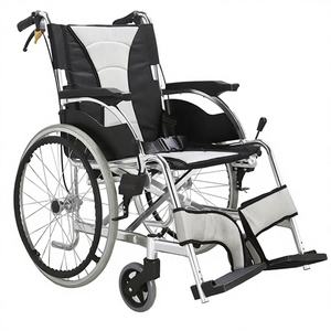 Fauteuil roulant manuel compact en alliage robuste, nouveau design et pliable, pour personnes à mobilité réduite, homologué Medicare, à vendre - Product Image 1