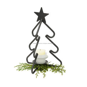 Support décoratif fait main en métal vintage de noël, chandelier de mariage de qualité unique, bougeoir de luxe en métal - Product Image 6