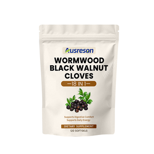Ausreson OEM Gélules d'Armoise, Noyer Noir et <span class=keywords><strong>Clou</strong></span> <span class=keywords><strong>de</strong></span> <span class=keywords><strong>Girofle</strong></span> <span class=keywords><strong>pour</strong></span> le Soulagement des Inconforts – Complément Corporel Quotidien - Product Image 1