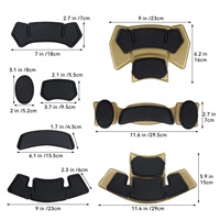 Haute Qualité Eva Mousse Doux Confort Tactique Casque Rembourrage En Mousse Tactique Casque Coussinets Remplacement Mousse À Mémoire Casque Pad