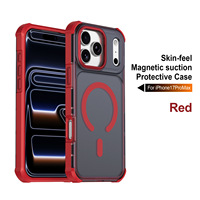 Coque pour iPhone 18 Pro Max en PC à toucher mat compatible magnétique, protection intégrale des quatre coins, design résistant aux chutes