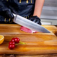 Ensemble de couteaux de cuisine de haute qualité, 100% acier inoxydable 3Cr13 de qualité alimentaire, ambidextres, faciles à nettoyer, 2 pièces, manche creux